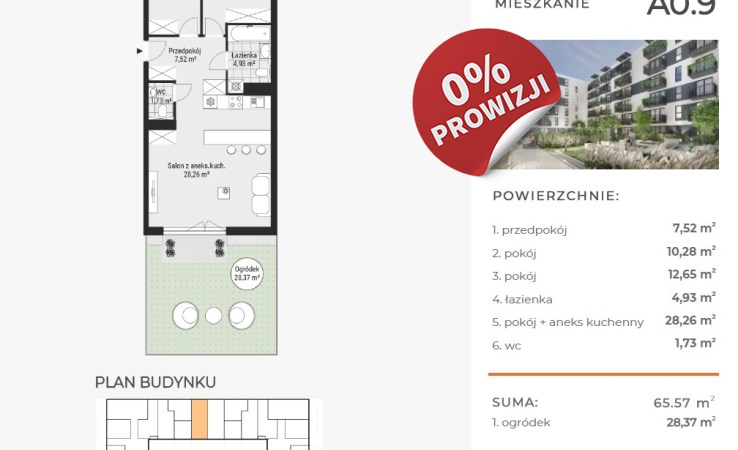 mieszkanie na sprzedaż - Kraków , Rybitwy , Tadeusza Śliwiaka 